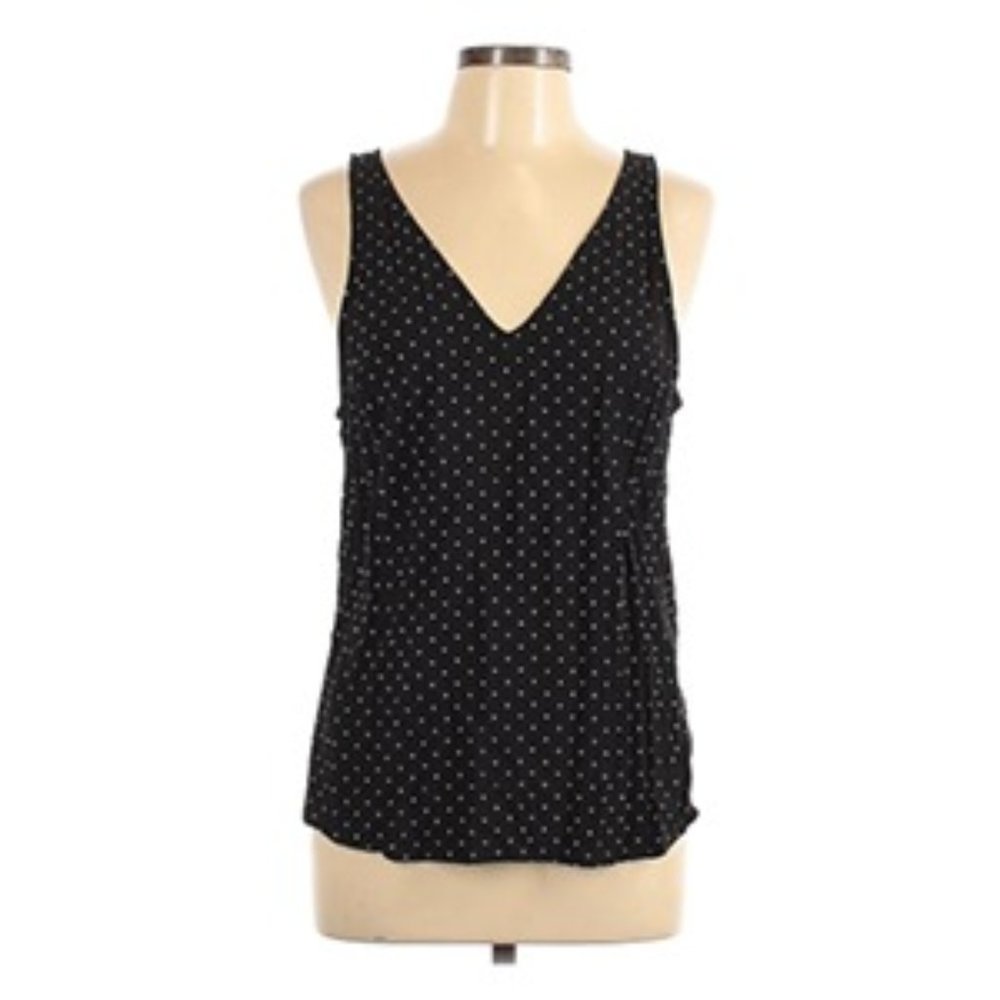 POLKA DOTS!! Old Navy Sleeveless Blouse Size L